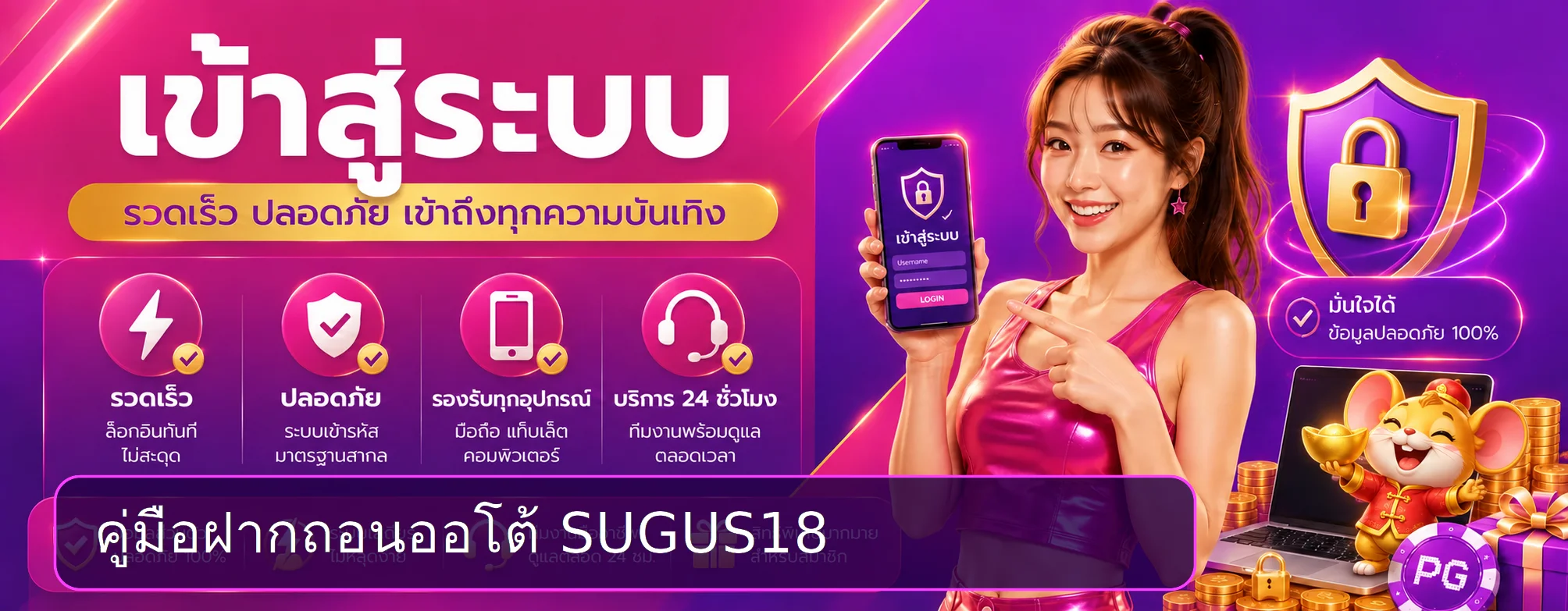 SUGUS18 ฝากถอนออโต้ วิธีฝากและถอนอย่างปลอดภัย